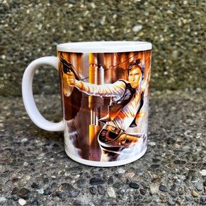 Star Wars Hans Solo Boba Fett Ceramic Coffee Mug Galerie 2011 LucasFilm